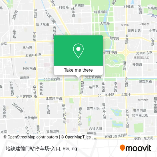 地铁建德门站停车场-入口 map