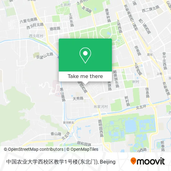 中国农业大学西校区教学1号楼(东北门) map