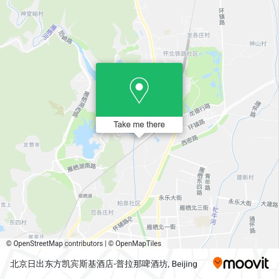 北京日出东方凯宾斯基酒店-普拉那啤酒坊 map
