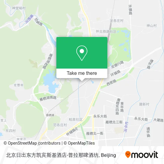 北京日出东方凯宾斯基酒店-普拉那啤酒坊 map