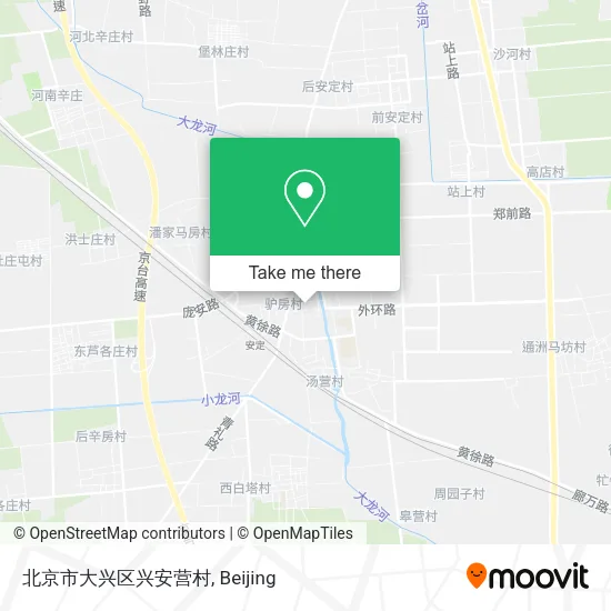 北京市大兴区兴安营村 map