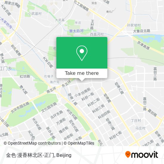 金色·漫香林北区-正门 map