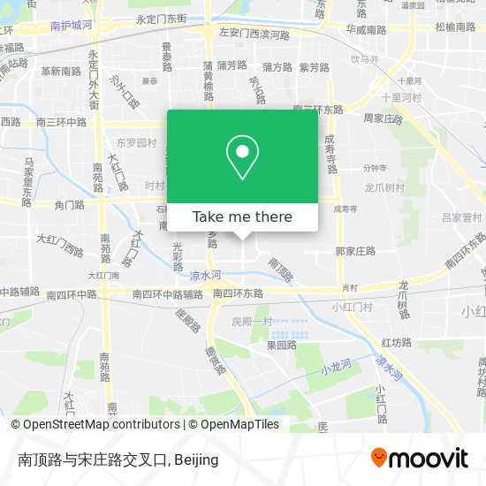 南顶路与宋庄路交叉口 map