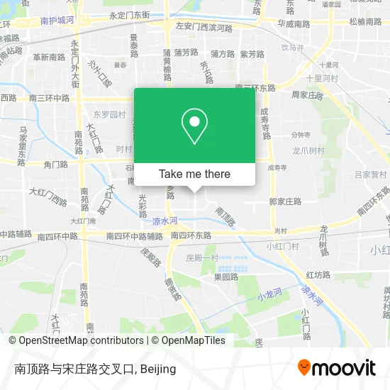 南顶路与宋庄路交叉口 map