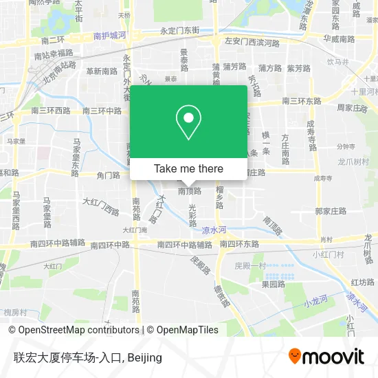 联宏大厦停车场-入口 map
