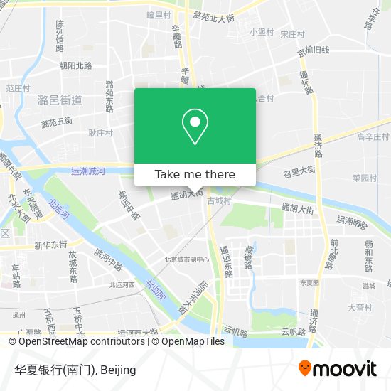 华夏银行(南门) map