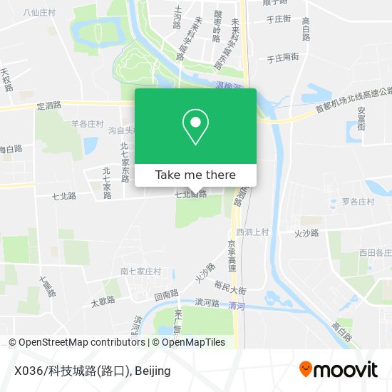 X036/科技城路(路口) map
