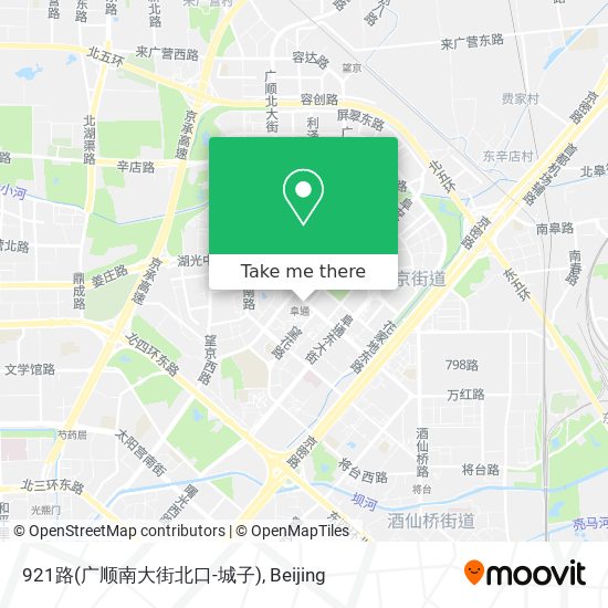 921路(广顺南大街北口-城子) map