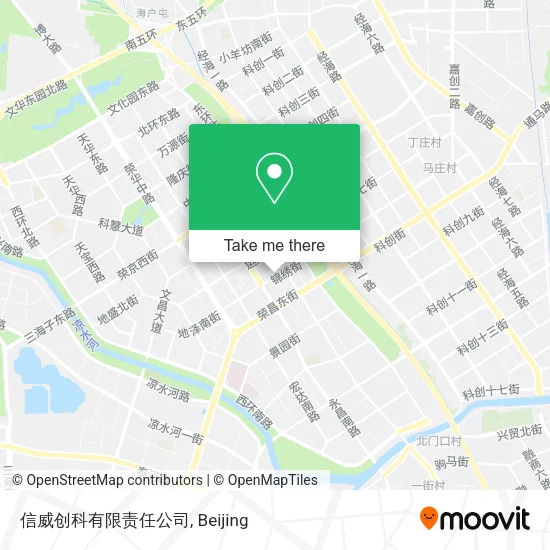 信威创科有限责任公司 map