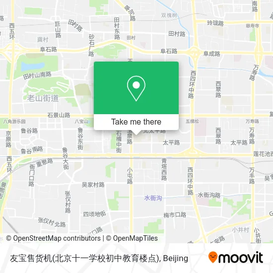 友宝售货机(北京十一学校初中教育楼点) map
