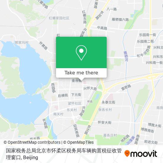 国家税务总局北京市怀柔区税务局车辆购置税征收管理窗口 map