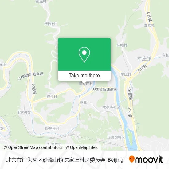 北京市门头沟区妙峰山镇陈家庄村民委员会 map