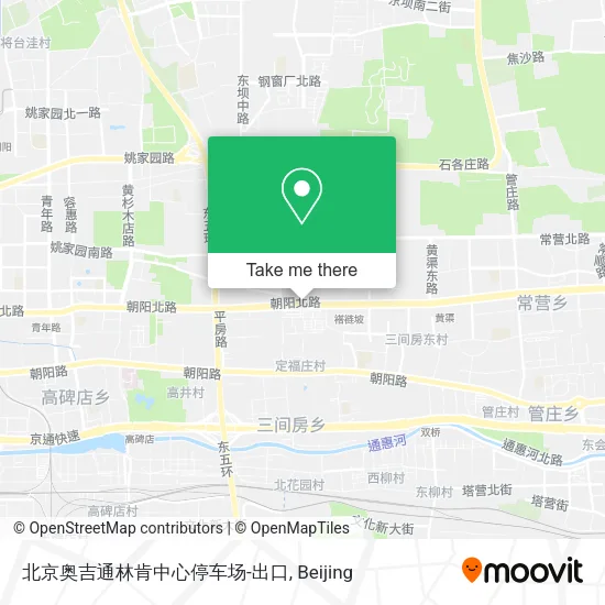 北京奥吉通林肯中心停车场-出口 map