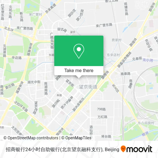 招商银行24小时自助银行(北京望京融科支行) map