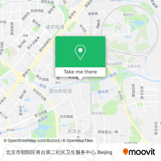 北京市朝阳区将台第二社区卫生服务中心 map