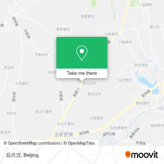 后吕庄 map