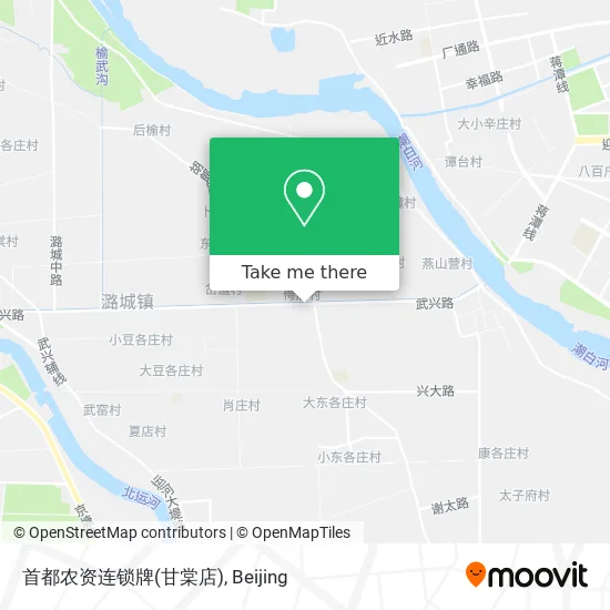首都农资连锁牌(甘棠店) map