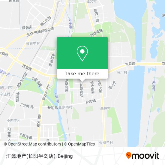 汇鑫地产(长阳半岛店) map