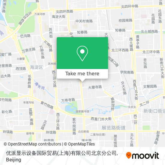 优派显示设备国际贸易(上海)有限公司北京分公司 map
