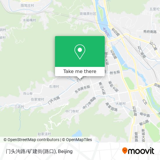 门头沟路/矿建街(路口) map