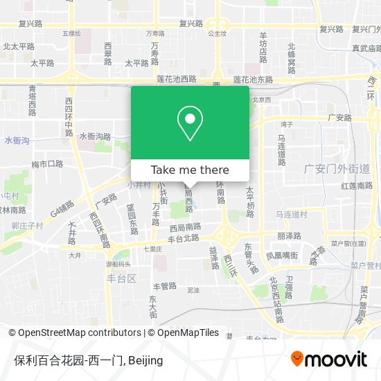 保利百合花园-西一门 map