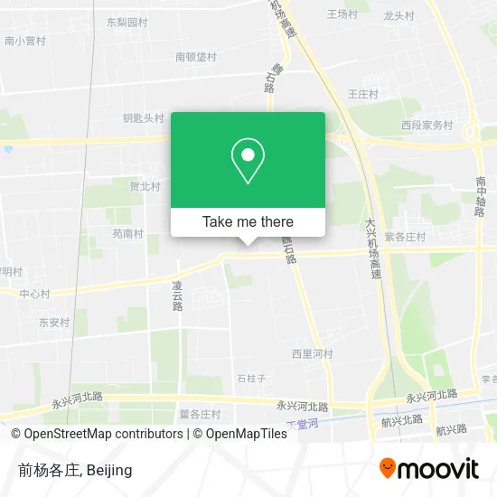 前杨各庄 map