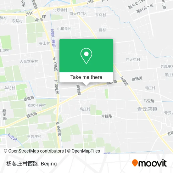 杨各庄村西路 map