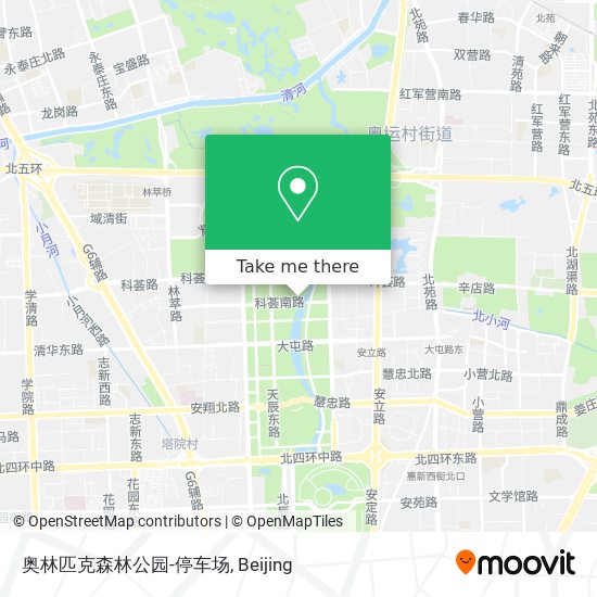 奥林匹克森林公园-停车场 map