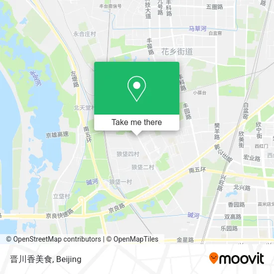 晋川香美食 map