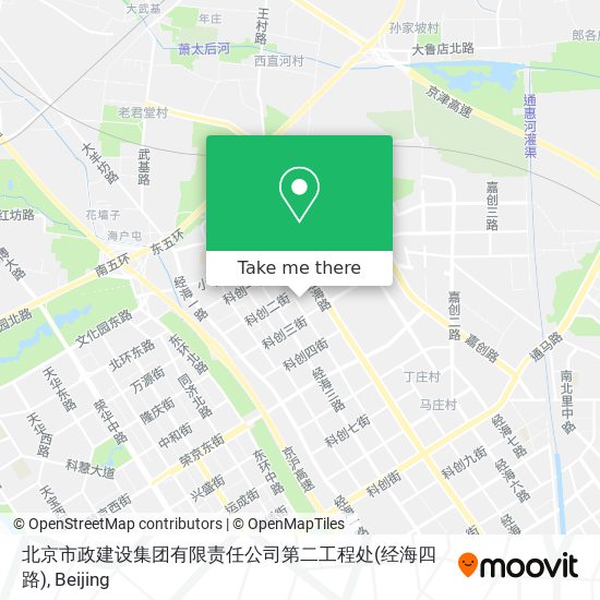 北京市政建设集团有限责任公司第二工程处(经海四路) map