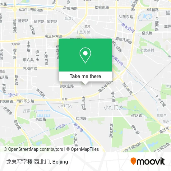 龙泉写字楼-西北门 map