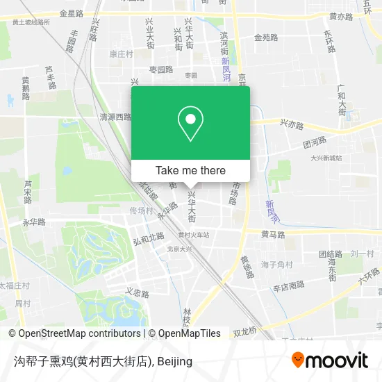 沟帮子熏鸡(黄村西大街店) map