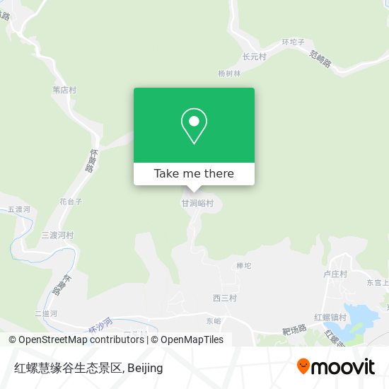 红螺慧缘谷生态景区 map