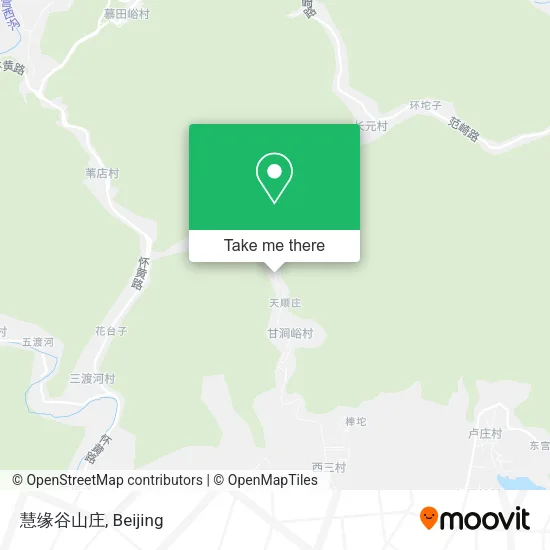 慧缘谷山庄 map