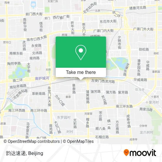 韵达速递 map