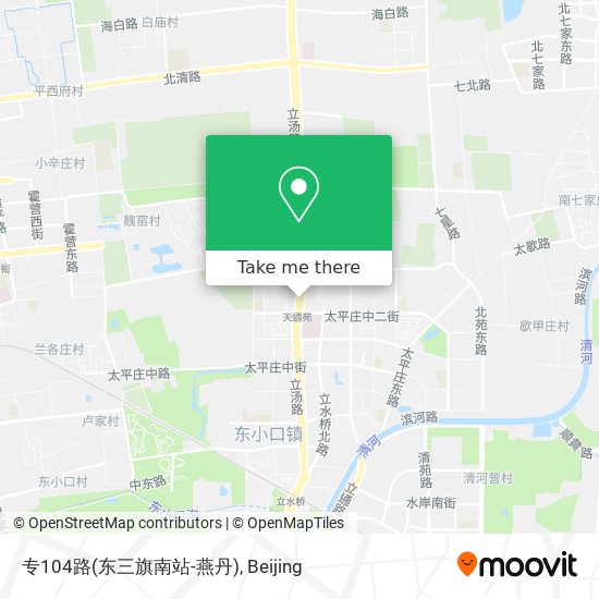 专104路(东三旗南站-燕丹) map