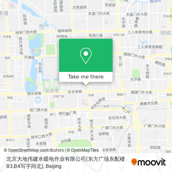 北京大地伟建水暖电作业有限公司(东方广场东配楼B3,B4写字间北) map