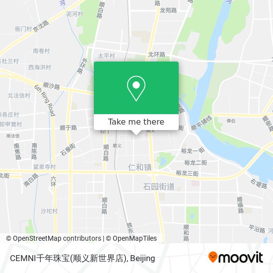 CEMNI千年珠宝(顺义新世界店) map