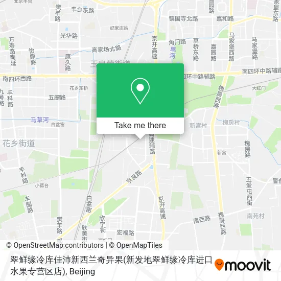 翠鲜缘冷库佳沛新西兰奇异果(新发地翠鲜缘冷库进口水果专营区店) map