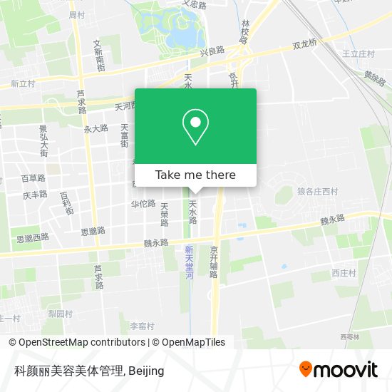 科颜丽美容美体管理 map