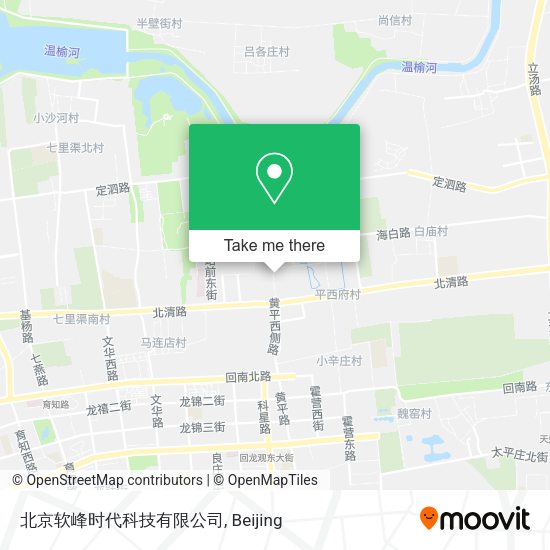 北京软峰时代科技有限公司 map