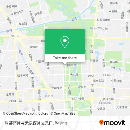 科荟南路与天辰西路交叉口 map