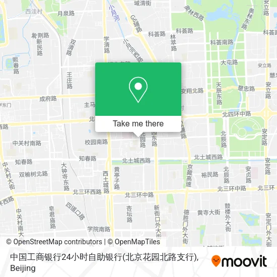 中国工商银行24小时自助银行(北京花园北路支行) map