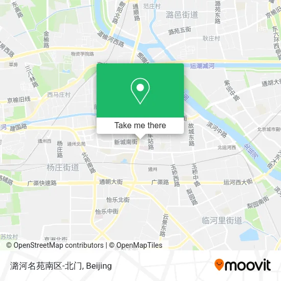 潞河名苑南区-北门 map