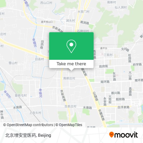 北京增安堂医药 map