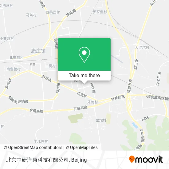 北京中研海康科技有限公司 map