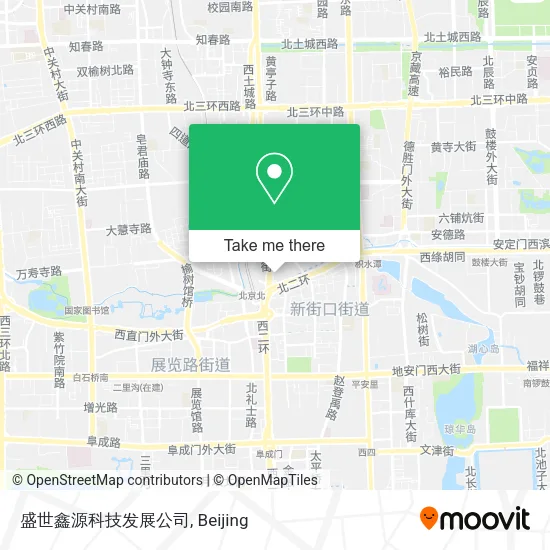 盛世鑫源科技发展公司 map