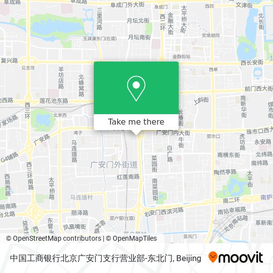 中国工商银行北京广安门支行营业部-东北门 map