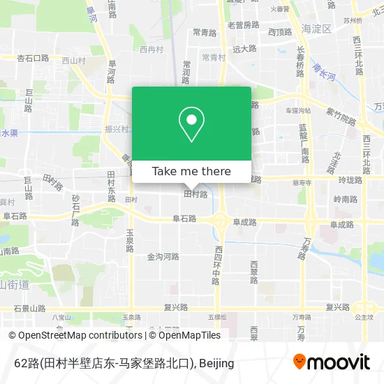 62路(田村半壁店东-马家堡路北口) map