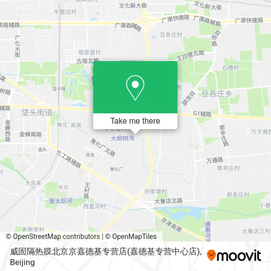 威固隔热膜北京京嘉德基专营店(嘉德基专营中心店) map